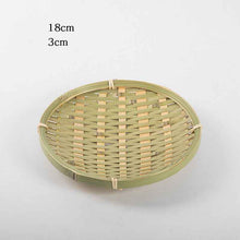 Hand-woven Mini Fruit Basket Grid Small Bamboo Basket Fruit Basket Small Basket