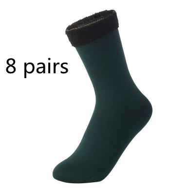 Women's Padded Velvet Warm Soft Medium Tube Socks