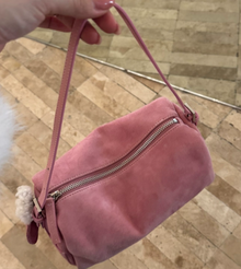 Niche-design Zippered Suede Tote And Shoulder Bag
