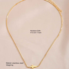 Cross Necklace For Women 14K Real Gold Silver Plated Dainty Small Cross Pendant Choker Simple Trendy Cute Cross Charm Chain Necklace Easter Basket Stuffers Baptism Religious Faith Jewelry Gift