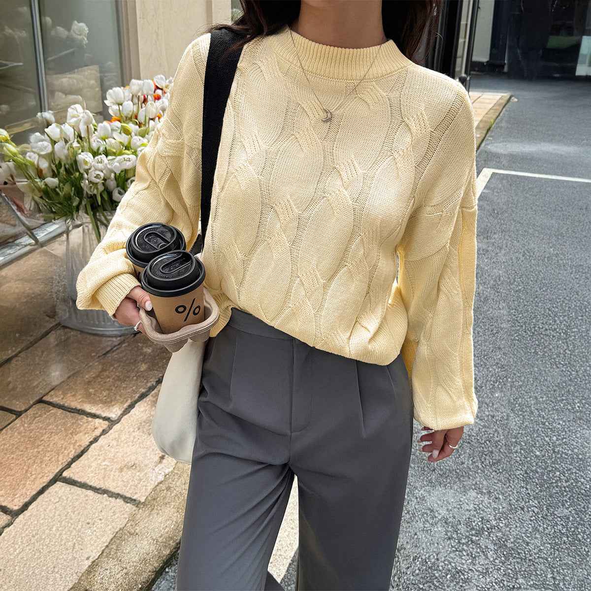 Long Sleeve Bottoming Shirt Sweaters Women's Clothing
