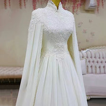 Lace Slim Long Sleeve Fishtail Wedding Dress by Mirlaine Univers