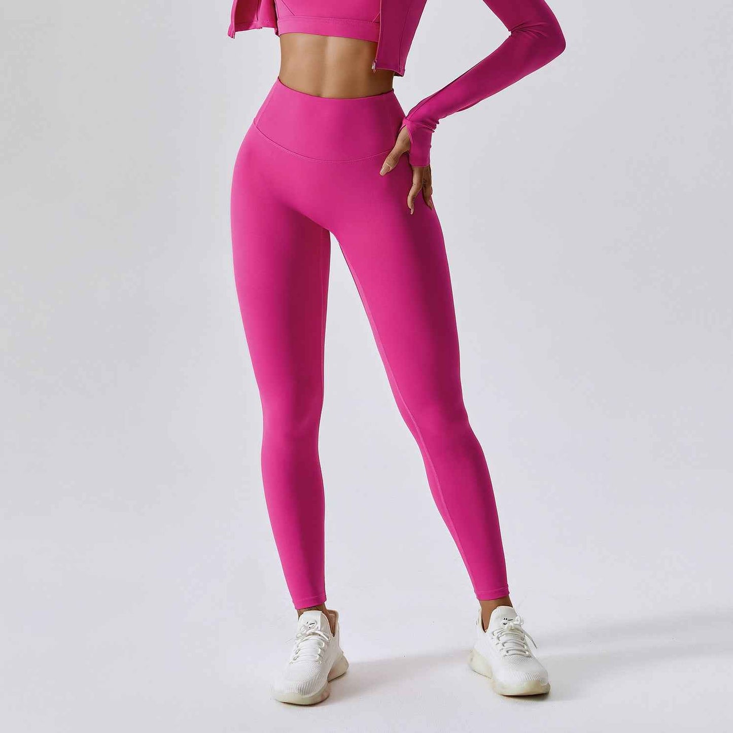 Breathable Outer Wear Skinny Running Nude Feel Quick-drying Fitness Pants