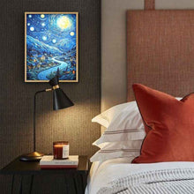 Van Gogh Famous Starry Sky Line Living Room Lighting Painting