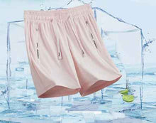 Quick-drying Loose-fitting Mens Sporty Casual Pants Thin Ice Silk Fabric