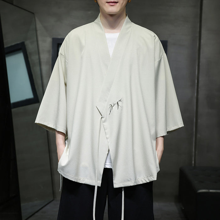 Plus-size Loose-fit New Chinese-style Mens Top