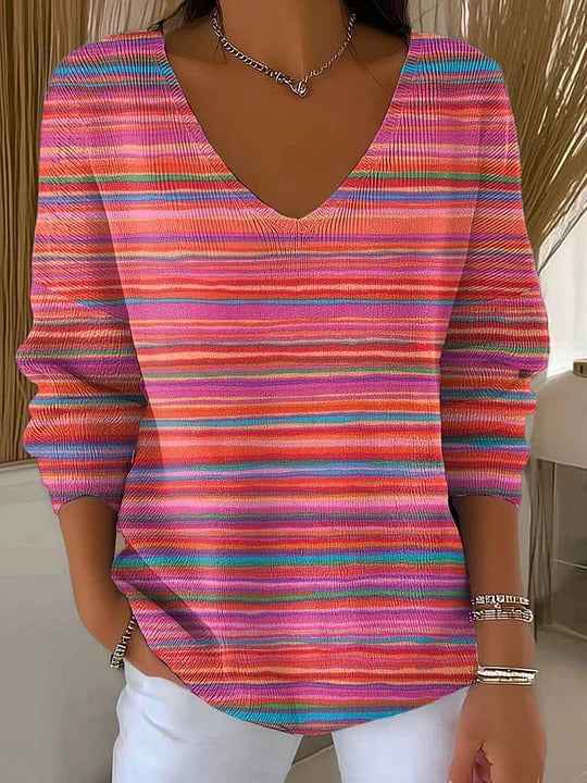Long Sleeve Sweater Autumn And Winter Printing Fashion Loose Cool Sweaters Women's Clothing