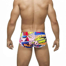 Men's Swim Briefs Pop Style Swimming Trunks Hot Spring Beach Swimsuit