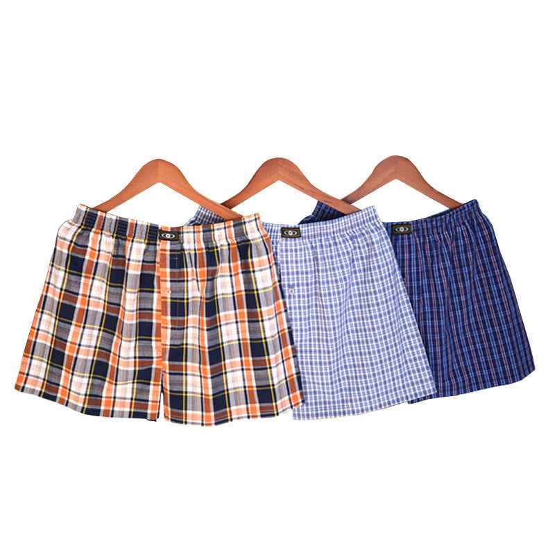 Mens Loose Breathable Cotton Shorts For Home Wear