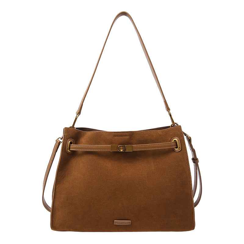 Casual Stylish High-capacity Matte Leather Bag