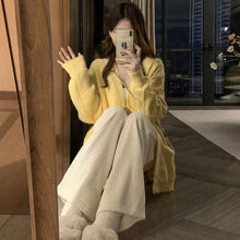 Maternity Autumn Wear Soft Cozy Padded Maternity Coat Knitted Cardigan