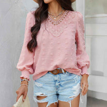 Casual Resort-Style Solid-Color Jacquard Embroidered Long-Sleeve Shirt