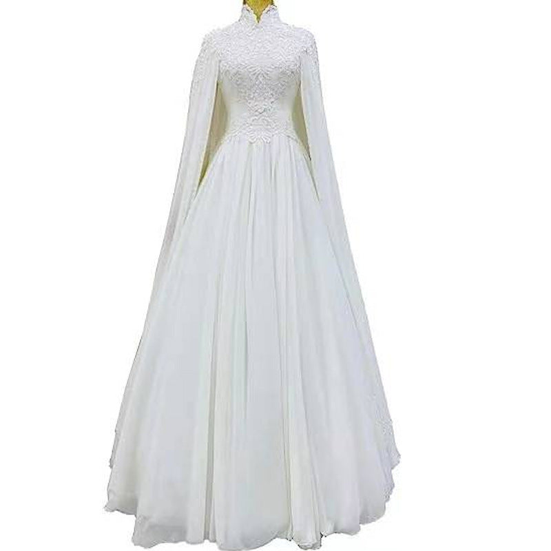 Lace Slim Long Sleeve Fishtail Wedding Dress by Mirlaine Univers