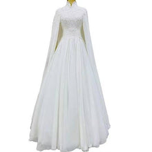 Lace Slim Long Sleeve Fishtail Wedding Dress by Mirlaine Univers