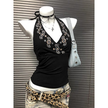 Niche Black V-Neck Embroidered Halter Backless Sophisticated Vintage Top by Mirlaine Univers Niche Black V-Neck Embroidered Halter Backless Sophisticated Vintage Top Mirlaine Univers niche-black-v-neck-embroidered-halter-backless-sophisticated-vintage-top 0 Niche Black V-Neck Embroidered Halter Backless Sophisticated Vintage Top Mirlaine Univers Niche Black V-Neck Embroidered Halter Backless Sophisticated Vintage Top