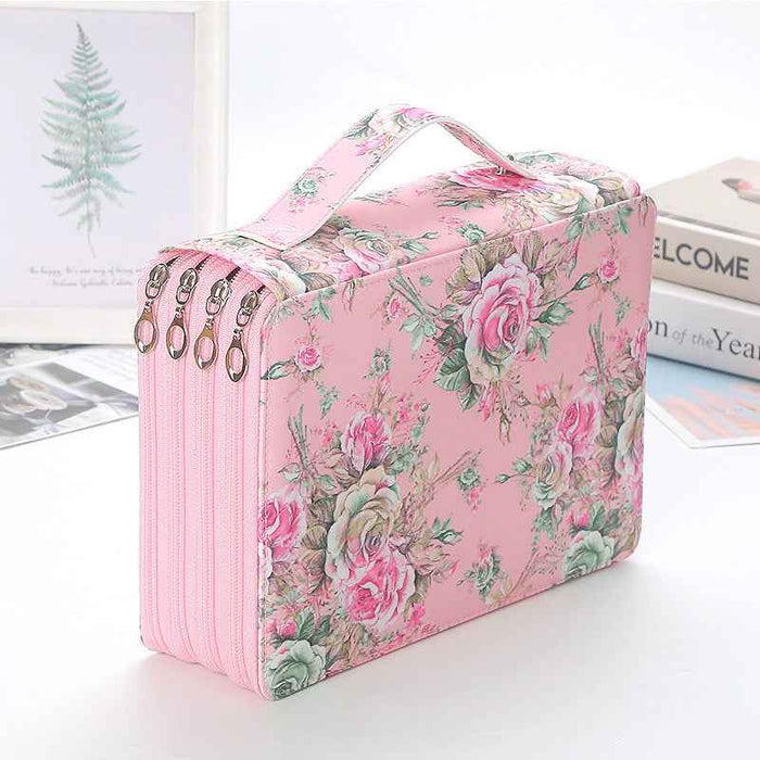 200-Compartment High-Capacity Art Student Tote Bag