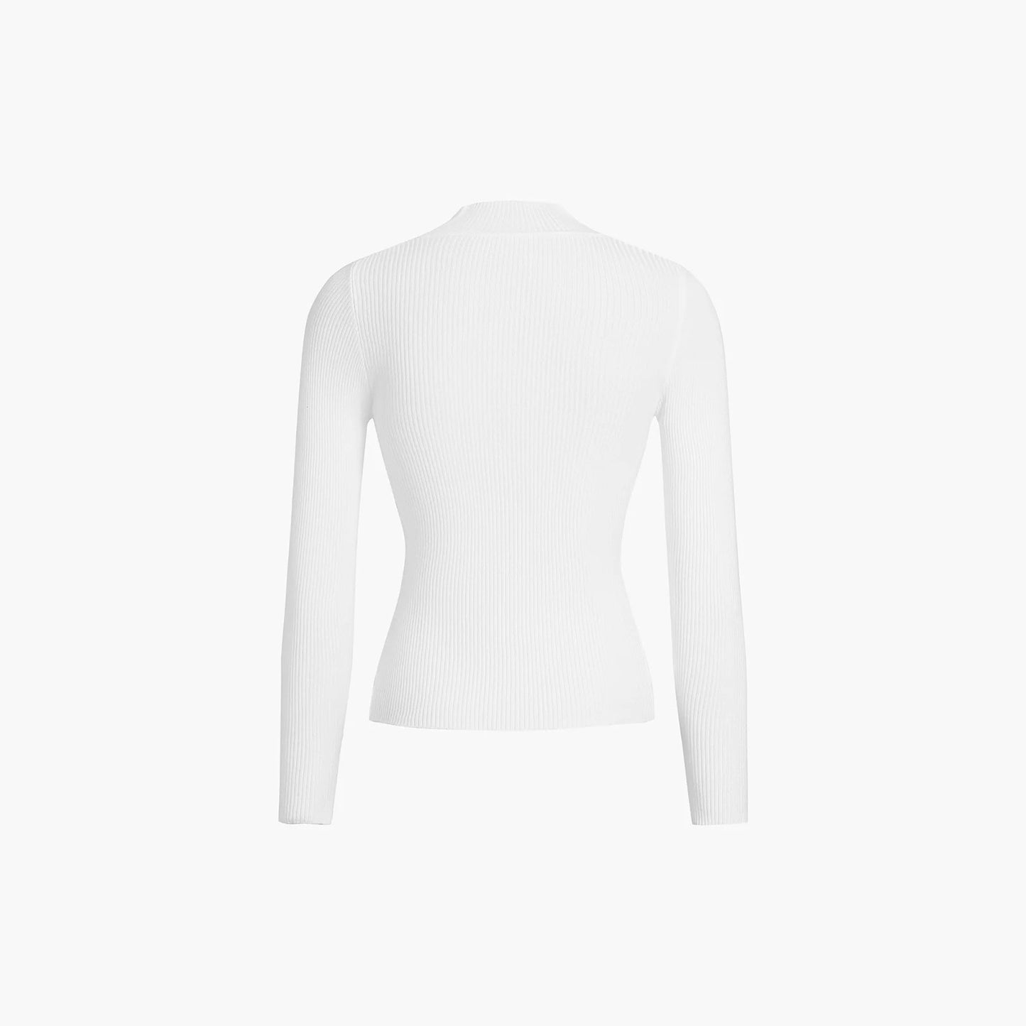 Womens Fashionable Tight-Fit Crew-Neck Knitted Top by Mirlaine Univers
