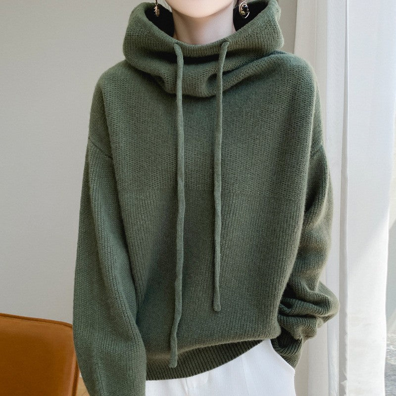 Women's Sweater Thicken Lazy Style All-match Long-sleeved Autumn Winter Warm Casual Sweater For Women by Mirlaine Univers