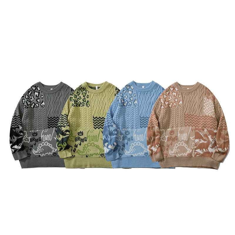 Long-sleeved Loose Men's And Women's Knitted Sweaters