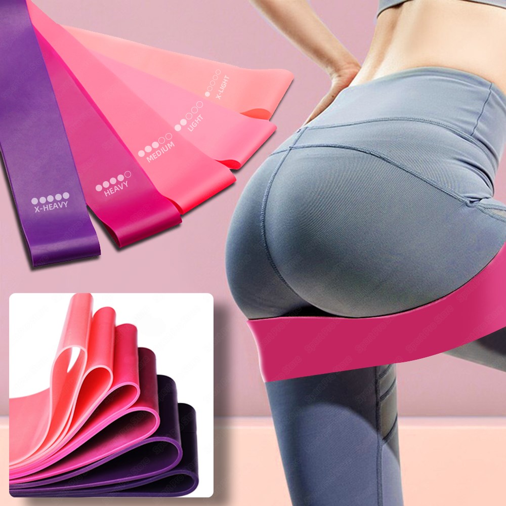 Resistance Bands Sealing Elastic Booty Sport Bodybuilding Rubber Band For Fitness Gym Leagues Equipment Sports Mini Yoga by Mirlaine Univers
