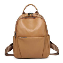 Stylish And Versatile Womens First-Layer Cowhide Backpack