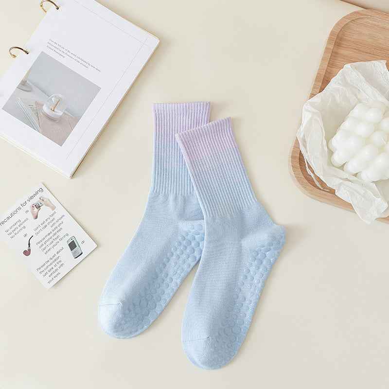 Gradient Yoga Socks Children's Professional Non-slip Autumn And Winter
