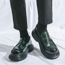 Business Formal Britishstyle Glossy Heightincreasing Leather Shoes