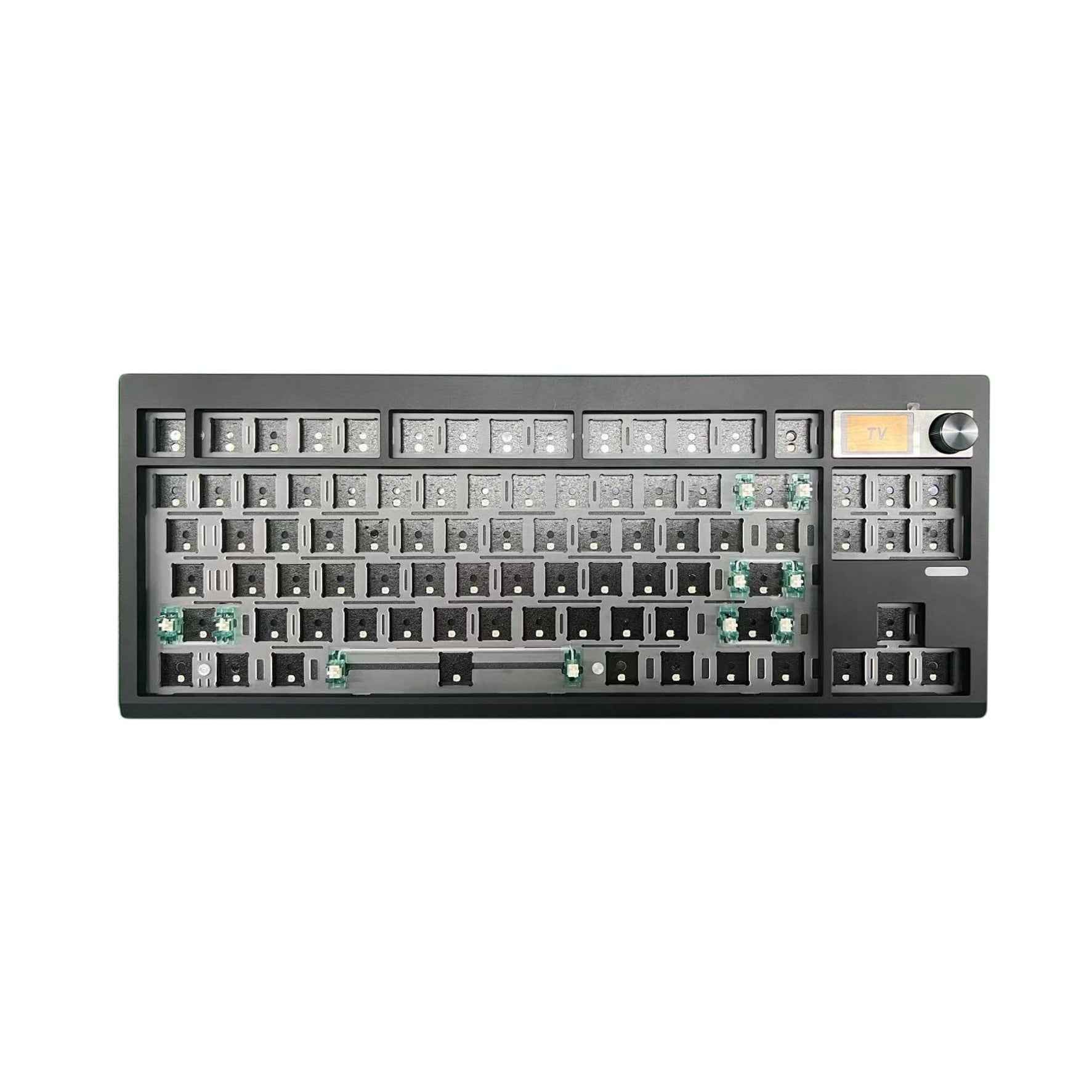 DIY Mechanical Keyboard Kit With Knob Supports Hot Swap RGB Backlight