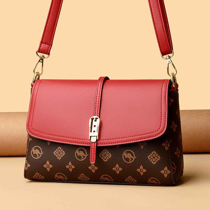 Womens Printed High-Capacity Shoulder Bag