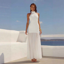Flowing Resort-style Patchwork Maxi Dress, Fairy-like Gown