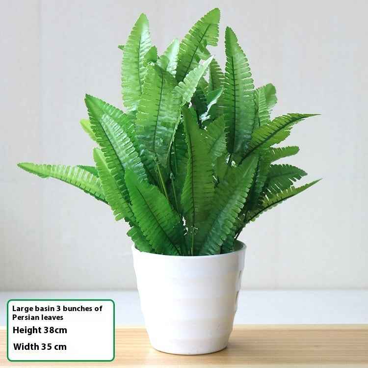 Simulation Plant Plastic Fake Flower And Grass Scindapsus Aureus Leaves Potted Plant