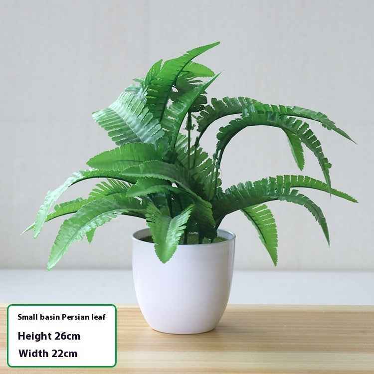 Simulation Plant Plastic Fake Flower And Grass Scindapsus Aureus Leaves Potted Plant
