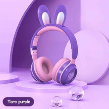 Rabbit Ear Headphones Wireless Luminous Extendable Wheat Headphones - Mirlaine Univers - Rabbit Ear Headphones Wireless Luminous Extendable Wheat Headphones