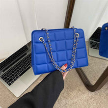 Plaid Bag Womens Small Diamond-Pattern Embroidered Grid Shoulder Bag