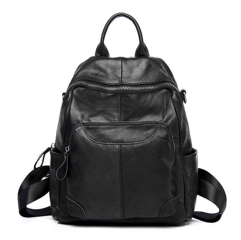 Stylish Vintage Cowhide Womens Backpack