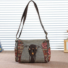 Vintage Canvas Crossbody Bag In Chinese Style by Mirlaine Univers