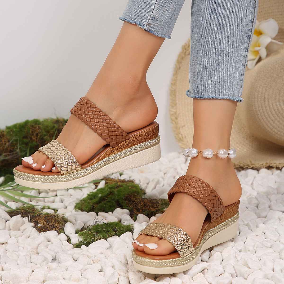 Plus Size Wedge Sandals For Women