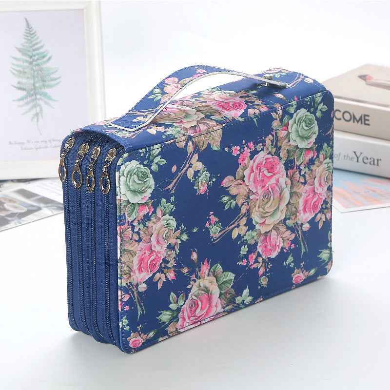 200-Compartment High-Capacity Art Student Tote Bag