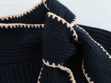 Ladies Bow Decorative Vest Pullover Sweaters