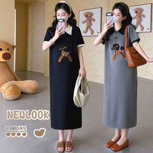 Gentle-style Loose-fitting Cartoon Maternity Dress