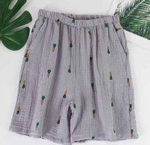 Men's Home Wear Loose-fitting Short Shorts Made Of Pure Cotton Crepe