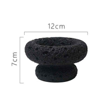 Ins Style No Hole Moon Pattern Cement Mini Flowerpot
