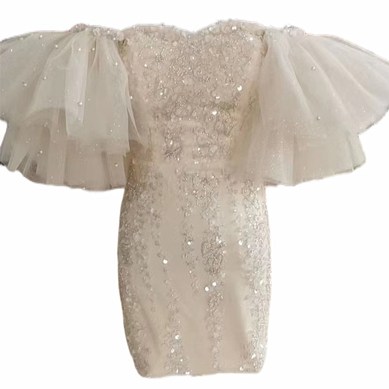 Tube Top Cinched Waist Miniskirt Fairy by Mirlaine Univers