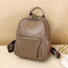 Stylish And Versatile Womens First-Layer Cowhide Backpack