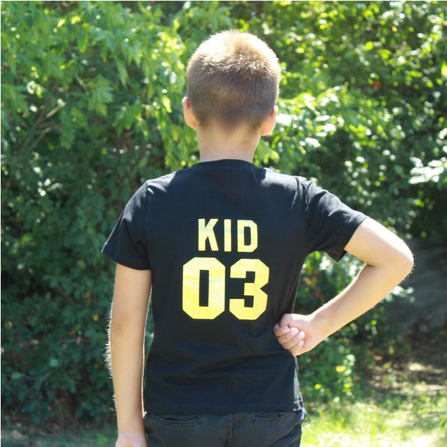 Parent-child Short-sleeved T-shirt Family Top by Mirlaine Univers