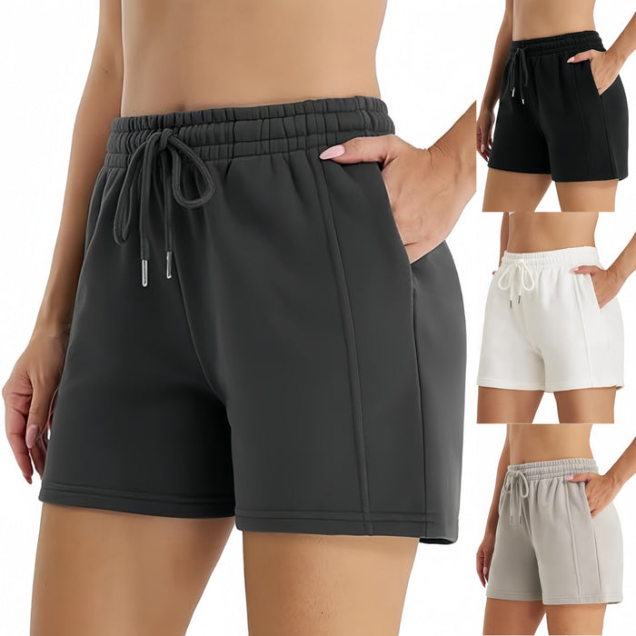 Shorts de sport à cordon pour femme