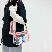 New Womens PVC Transparent Crossbody Bag