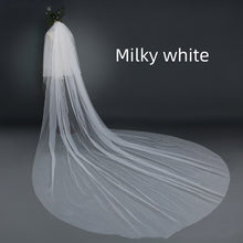 Bridal Wedding Veil Widened Tail by Mirlaine Univers