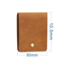 PU Leather Matte Vintage Bi-Fold Compact And Portable Bag