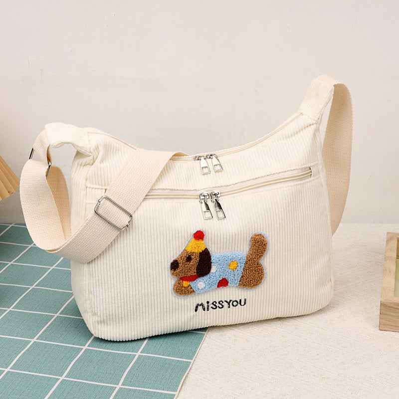 Retro Commuter Tote With A Single Shoulder Strap Spacious Bag For Women